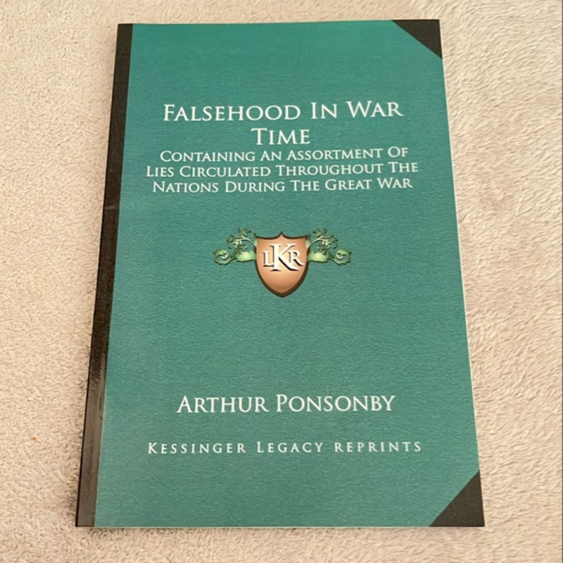 Falsehood in War Time