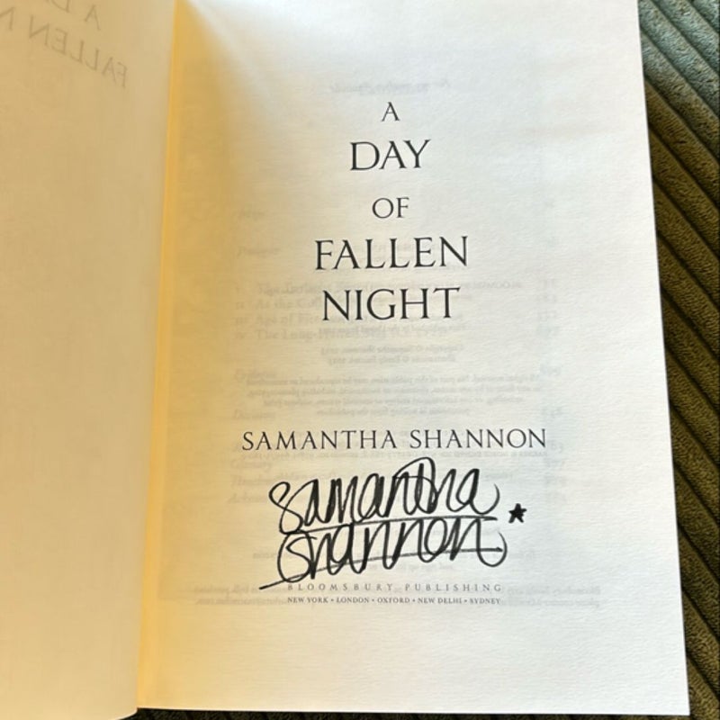 A Day of Fallen Night Signed Barnes & Noble Exclusive Edition