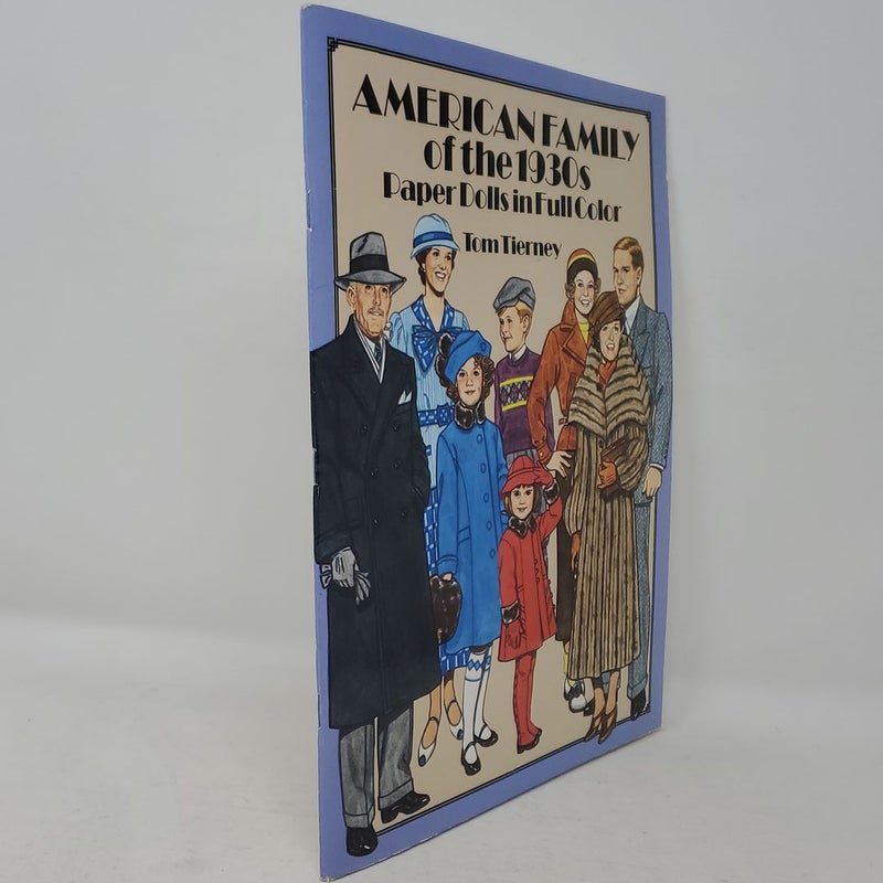 American Family of the 1930s Paper Dolls in Full Color