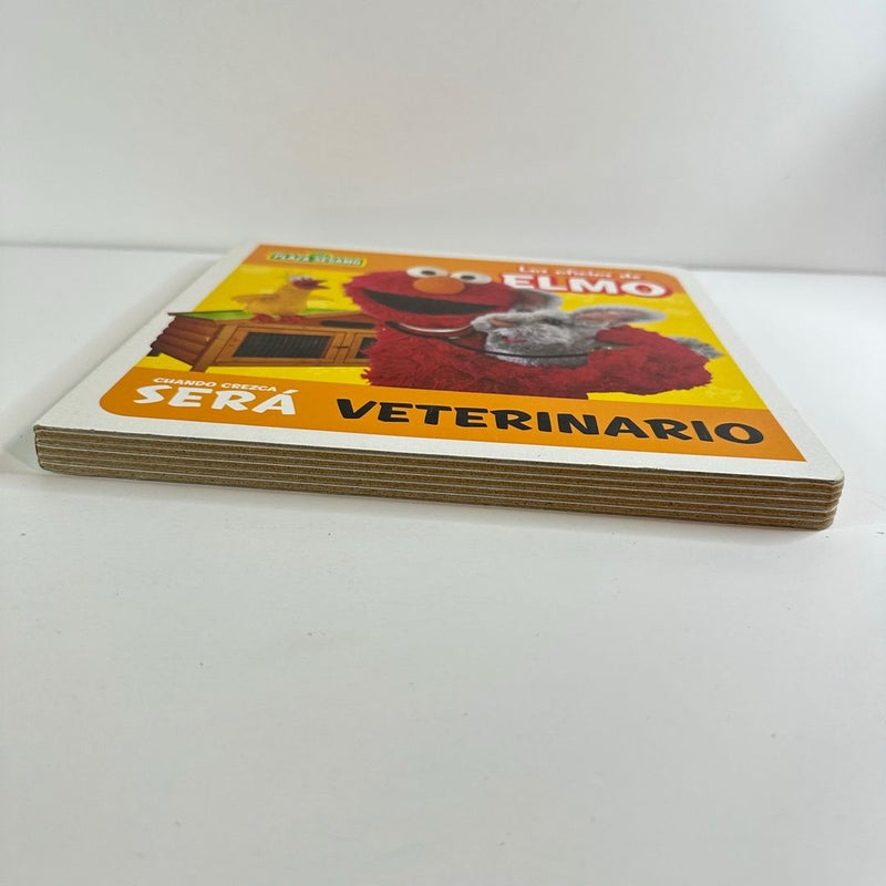 Spanish Plaza Sesamo Los oficios de Elmo Sera Veterinario with Puzzles