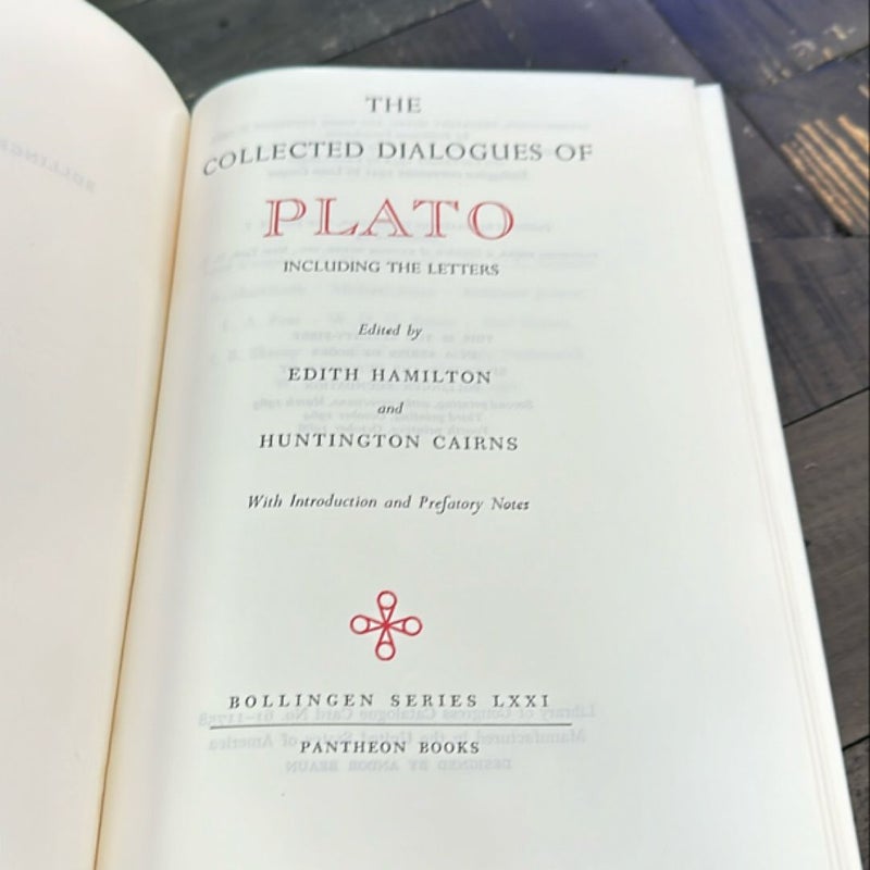THE COLLECTED DIALOGUES OF PLATO BY HAMILTON 1961 HC/DJ IN SLIPCASE