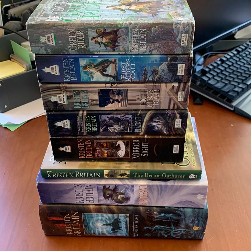 Green Rider Series Books 1-7 + Novella: Green Rider, First Rider’s Call, The High King’s Tomb, Blackveil, Mirror Sight, Firebrand, Winterlight, The Dream Gatherer 