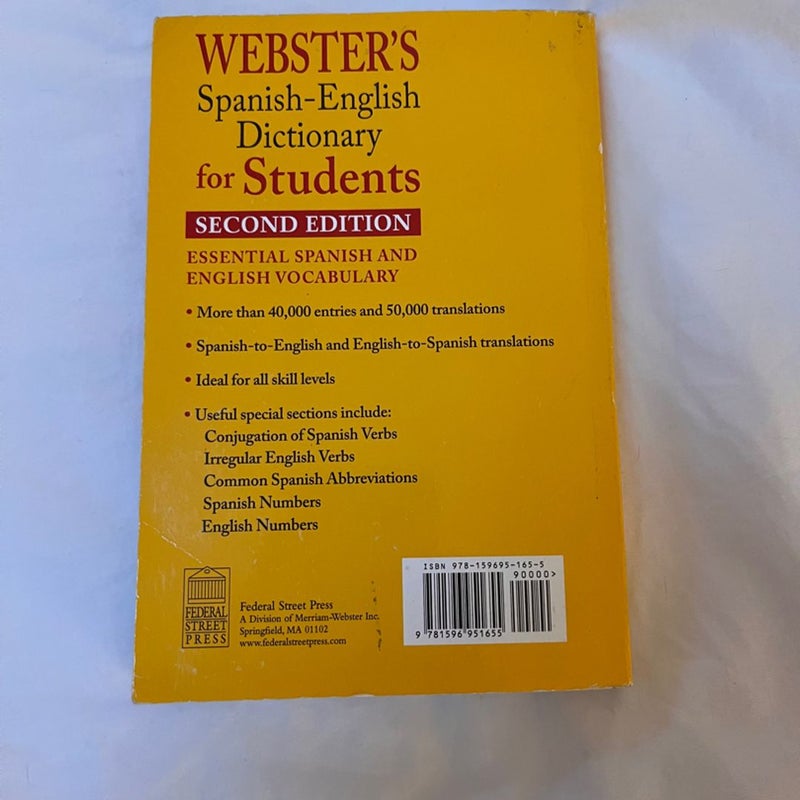 Webster’s Spanish-English Dictionary for Students