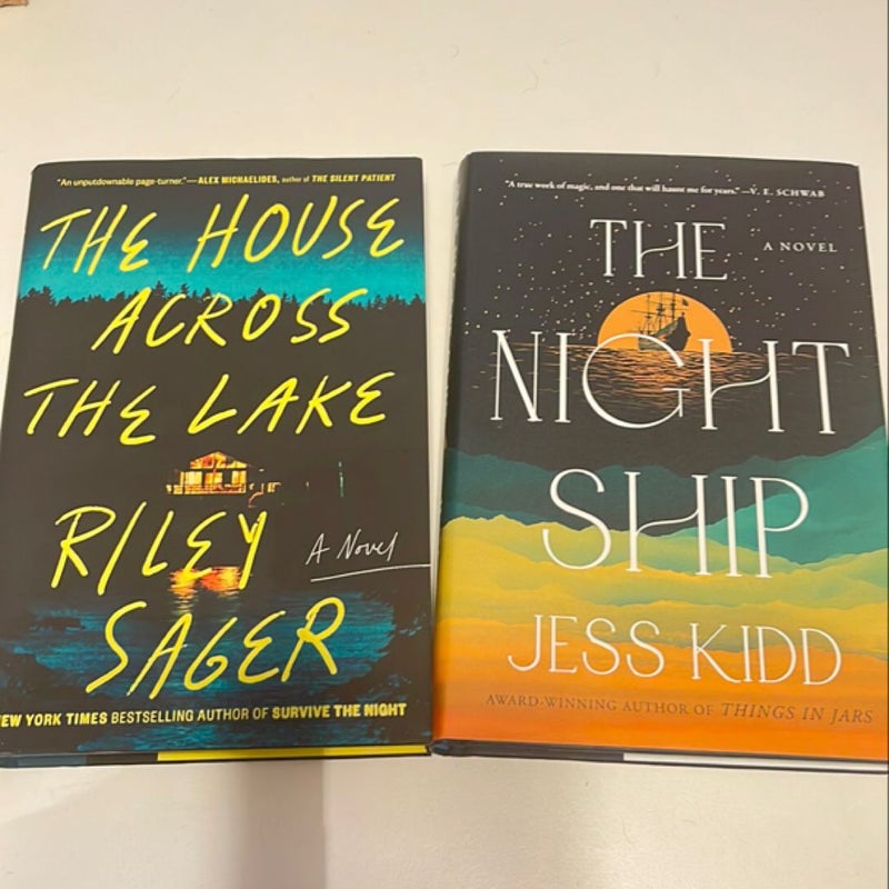 The House Across the Lake and The Night Ship hardcover bundle