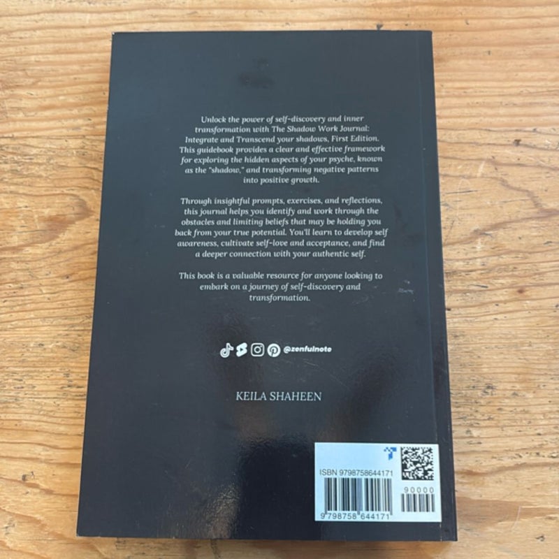 The Shadow Work Journal: a Guide to Integrate and Transcend Your Shadows