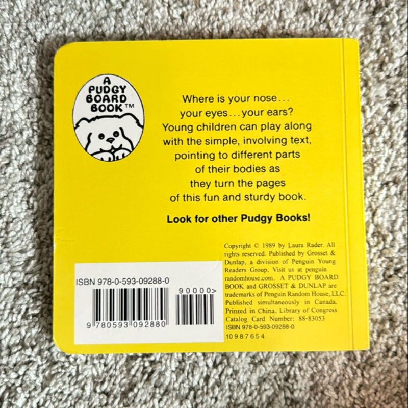 The Pudgy Where is Your Nose? Book