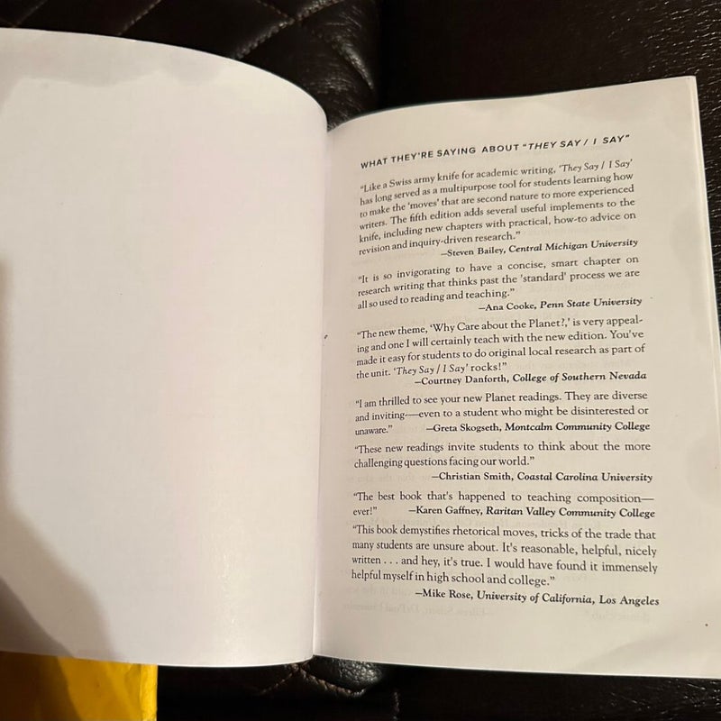 They Say / I Say with Readings