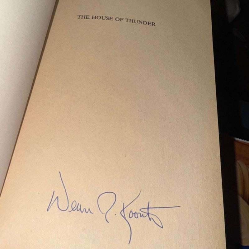 THE HOUSE OF THUNDER SIGNED 