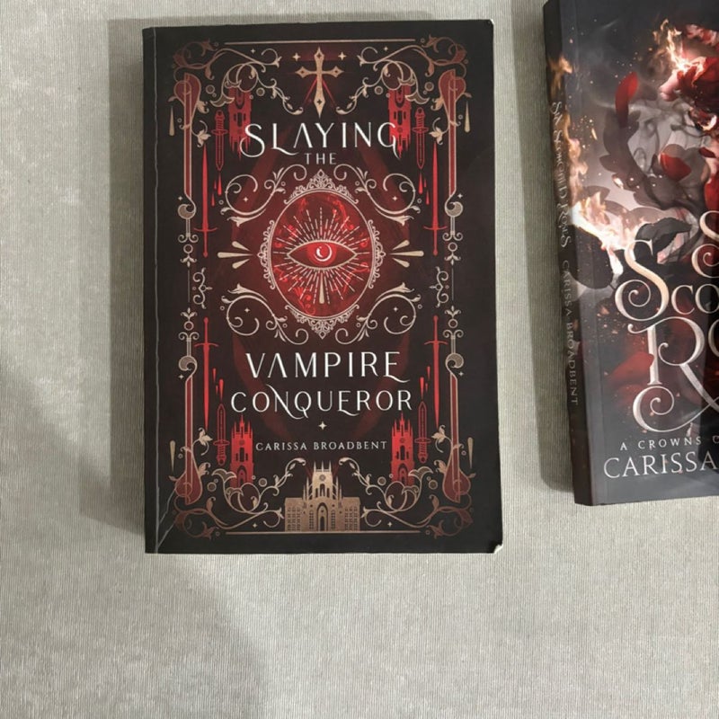 INDIE paperback lot (ashes and the star cursed king, six scorched roses, slaying the vampire conqueror)  