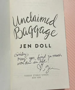 Signed! Unclaimed Baggage