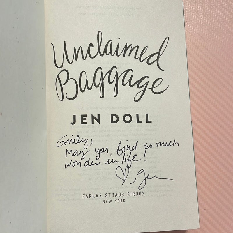 Signed! Unclaimed Baggage