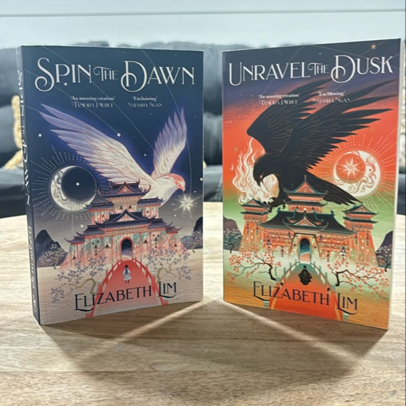  UK Paperback Additions of Spin the Dawn + Unreal the Dusk