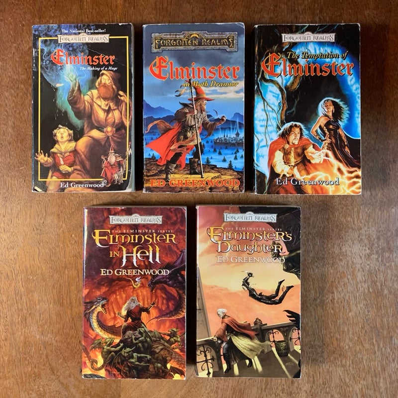 Complete Elminster Series 1-5: Making of a Mage, Elminster in Myth Drannor, The Temptation of Elminster, Elminster in Hell, Elminster’s Daughter