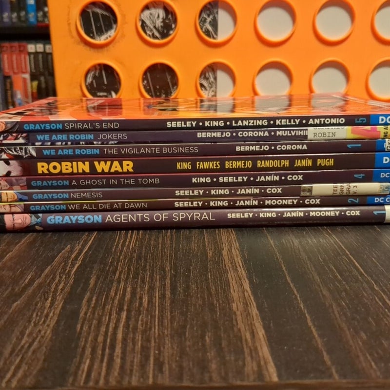 Grayson TPB Lot Vol 1-5 Nightwing Batman Spy Thriller Superheroes DC Comic Robin