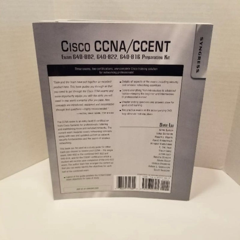 Cisco CCNA/CCENT Exam 640-802, 640-822, 640-816 Preparation Kit