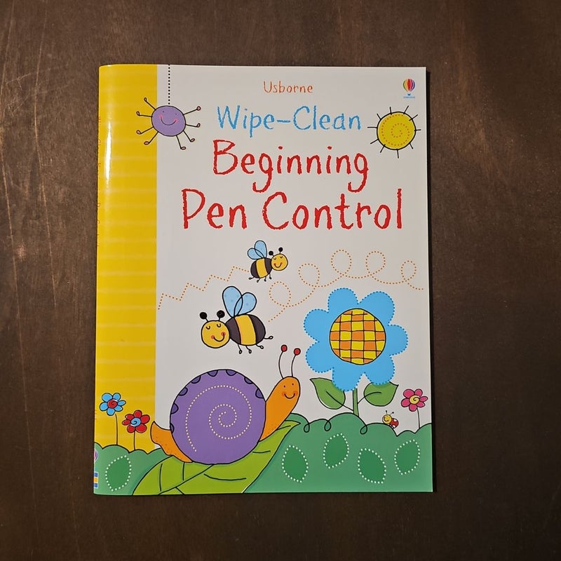 Usborne Wipe-Clean Beginning Pen Control