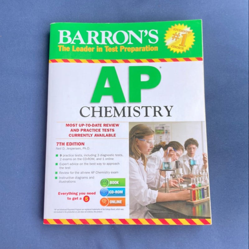 Barron's AP Chemistry with CD-ROM, 7th Edition