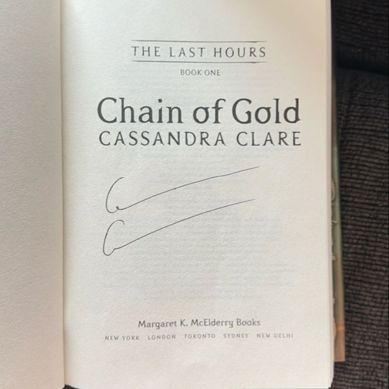 Chain of Gold SIGNED Collectors First Edition