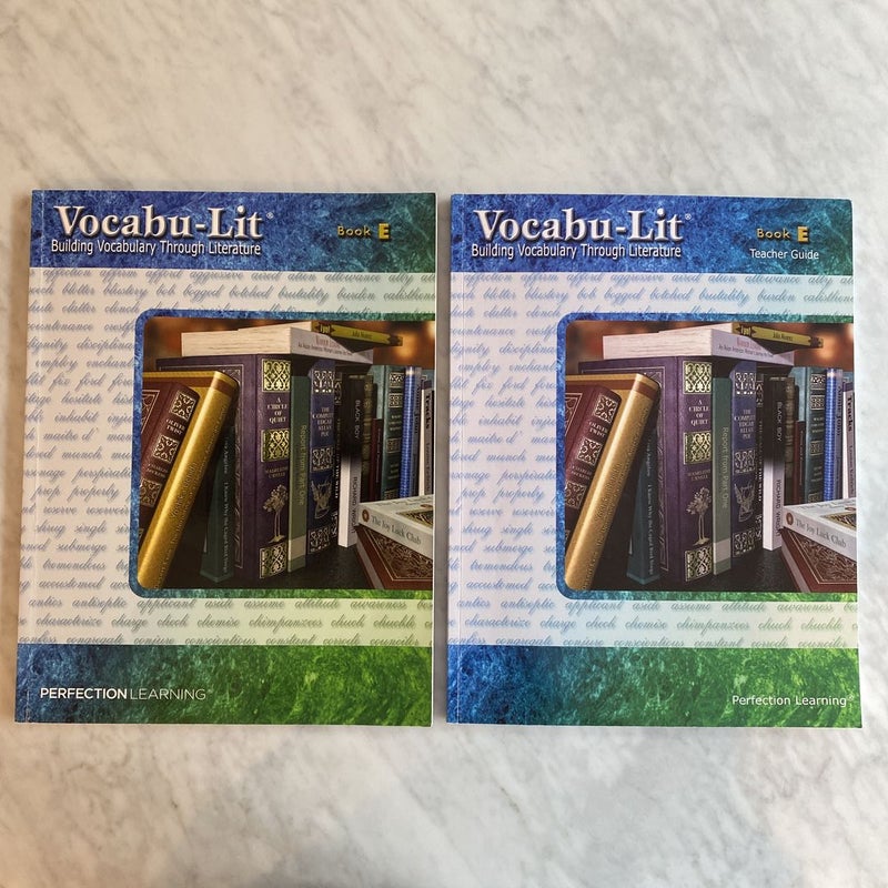 Vocabu-Lit, Grade 5, Book E, Teacher Edition and Workbook