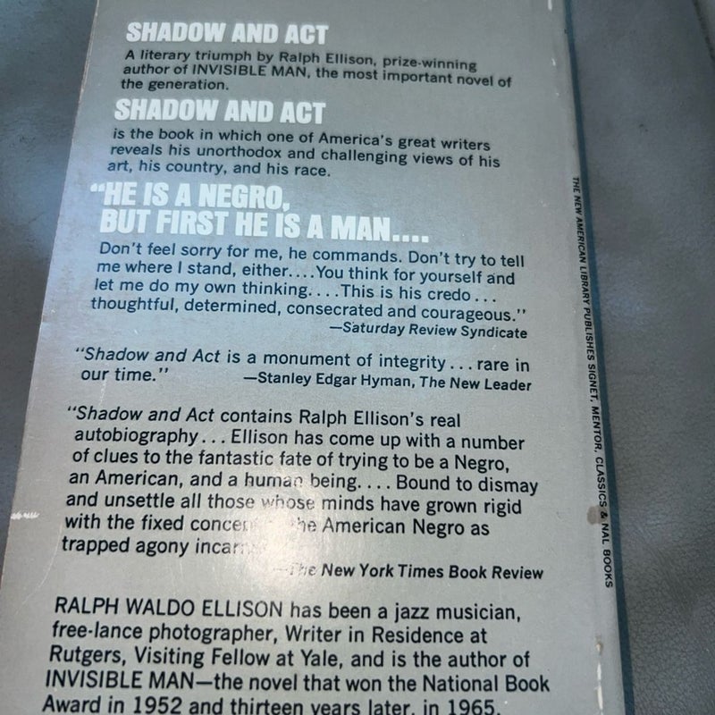 Shadow and Act by Ralph Ellison (1966, Paperback)