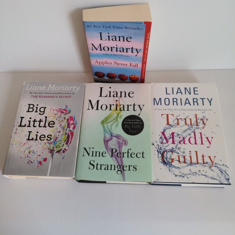 *LIANE MORIARTY BUNDLE* Big Little Lies; Truly Madly Guilty; Nine Perfect Strangers; Apples Never Fall