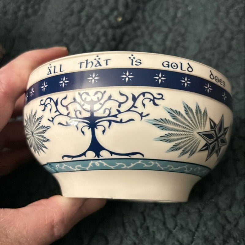 Lord of the Rings inspired Gondor ceramic bowl