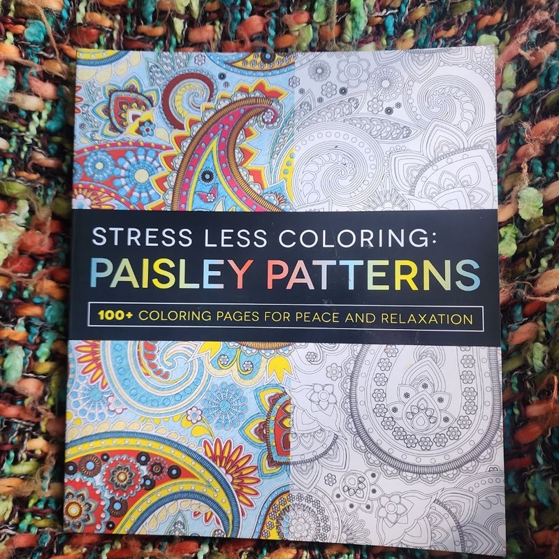 Stress Less Coloring - Paisley Patterns by Adams Media