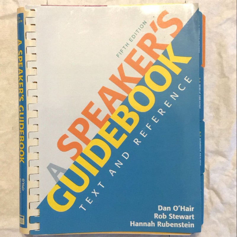 A Speaker's Guidebook