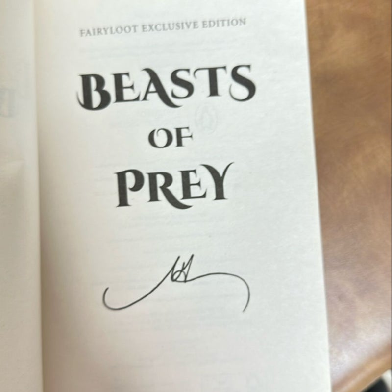 Beasts of Prey Fairyloot edition (signed)