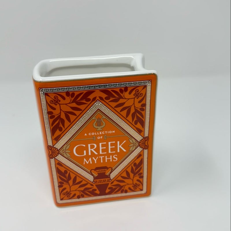 Greek myths book pot/vase