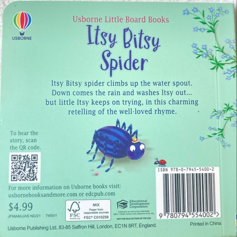 Usborne Little Board Books Itsy Bitsy Spider