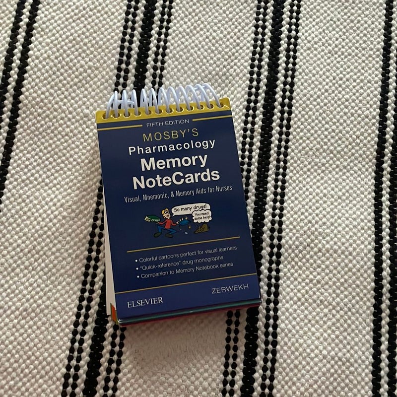 Mosby's Pharmacology Memory NoteCards