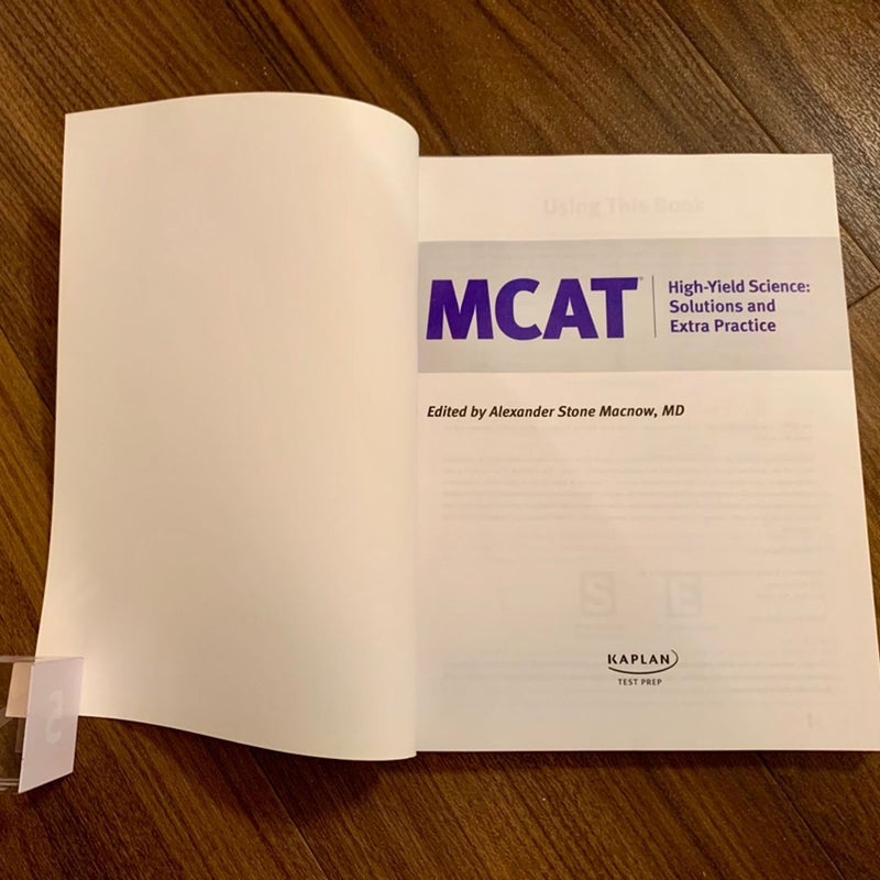 MCAT High-Yield Science: Solutions & Extra Practice (Kaplan)