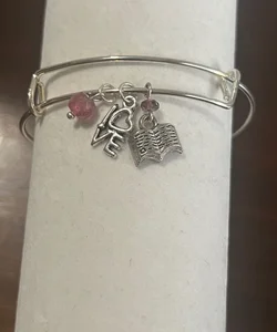 book charm bracelet