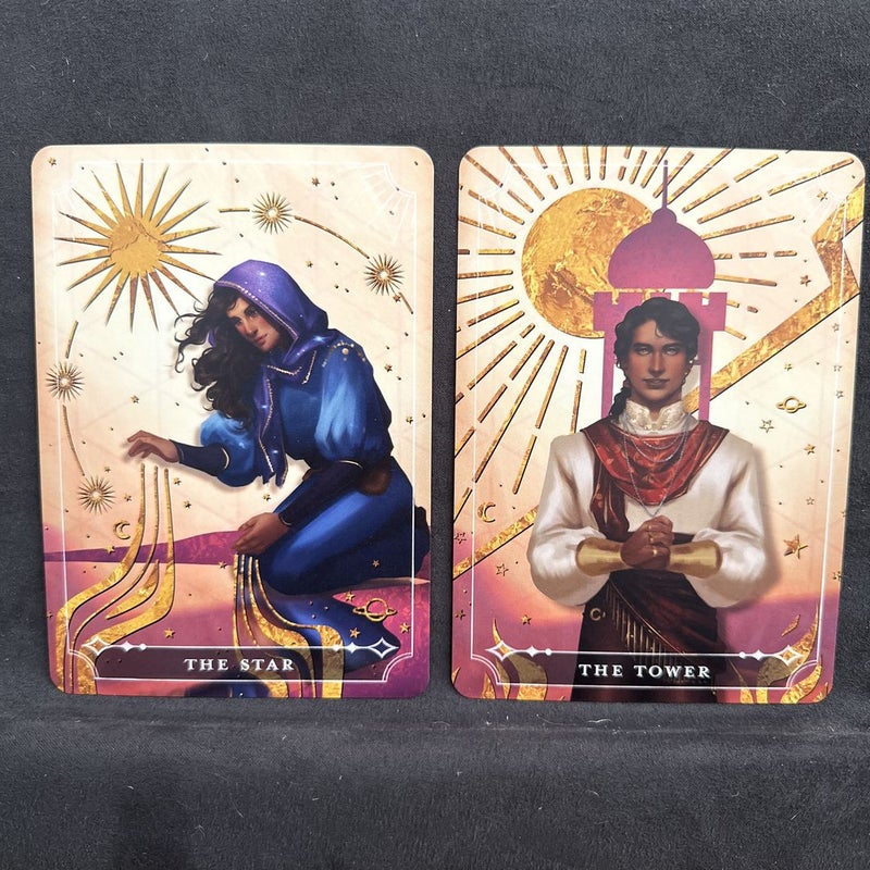 Fairyloot Tarot November 2022 Card Set Stardust Thief Tower & Star