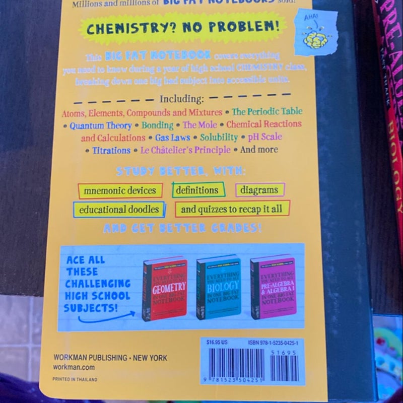 Everything You Need to Ace Chemistry in One Big Fat Notebook