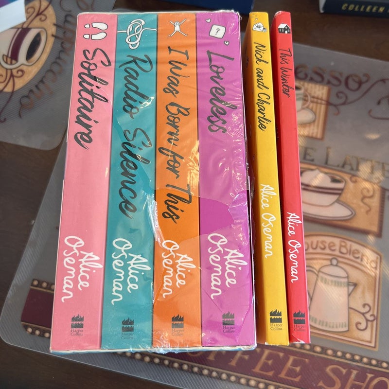 Alice Oseman Four-Book Collection Box Set (Solitaire, Radio Silence, I Was Born for This, Loveless)