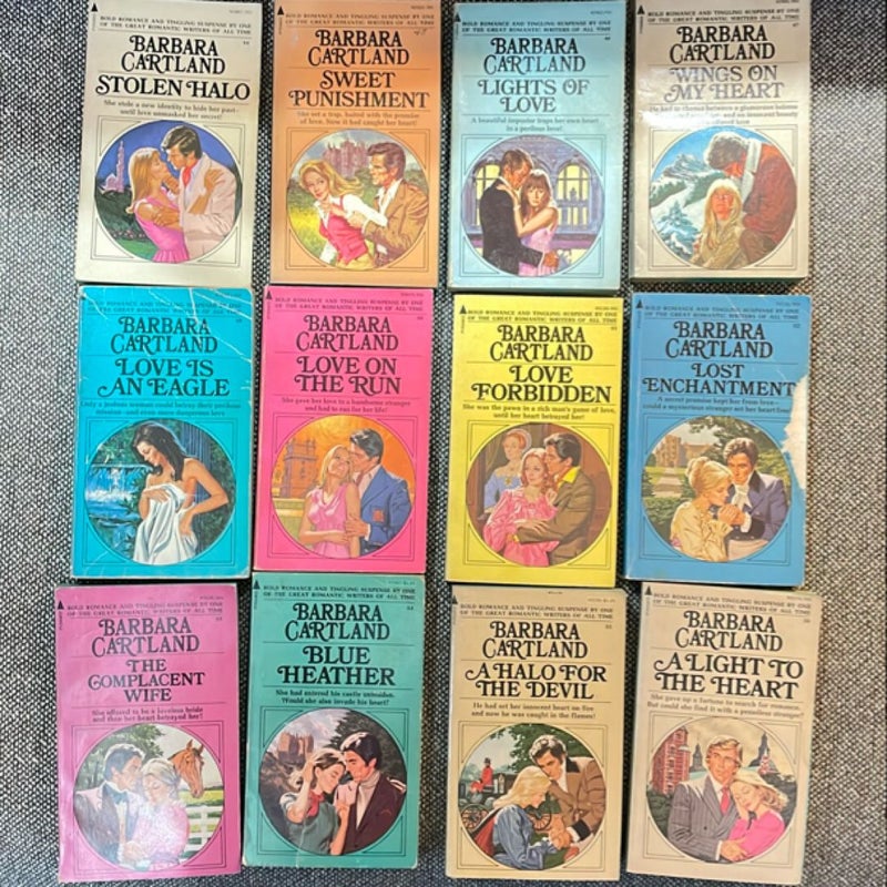 Vintage 1970s Barbara Cartland (24 books)