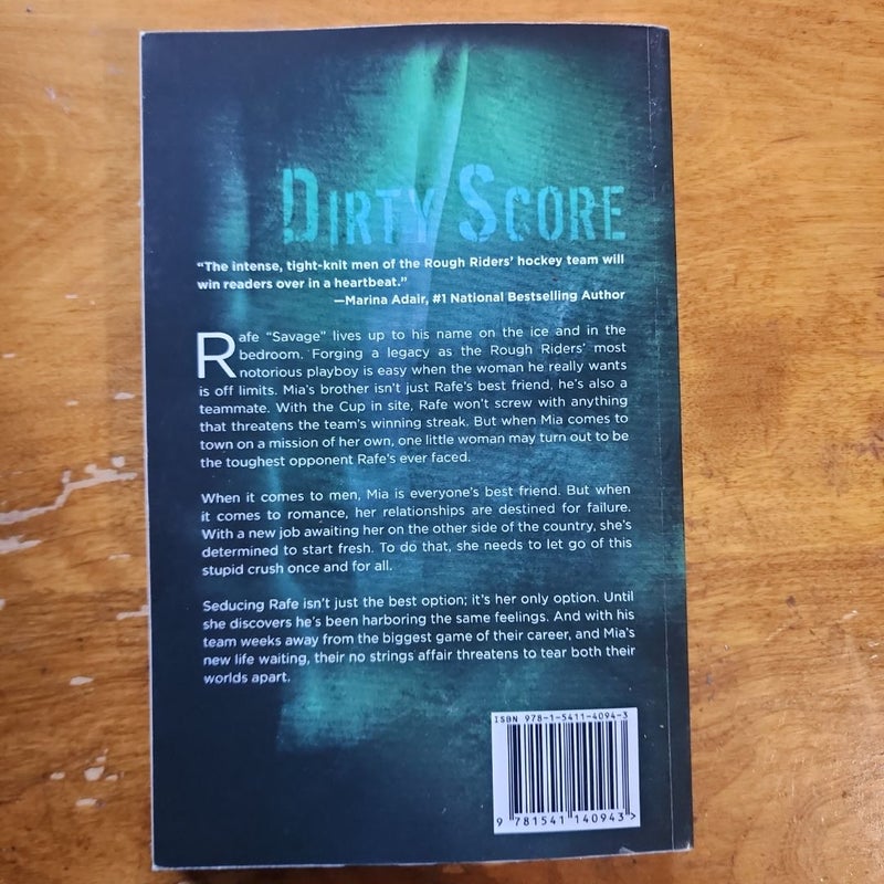 Dirty Score, a Rough Riders Hockey Novel