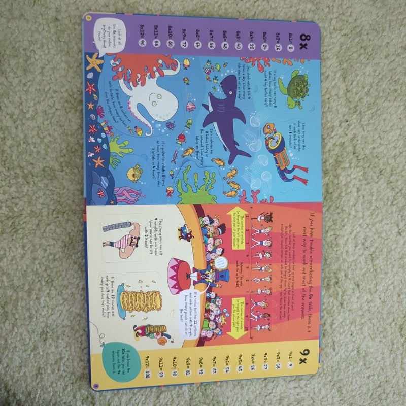 usborne lift the flap times tables 