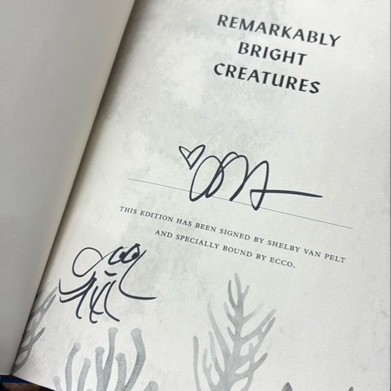 Remarkably Bright Creatures SIGNED