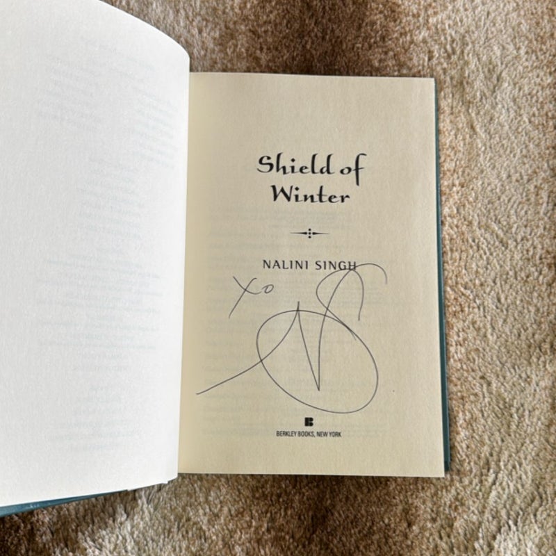 Shield of Winter *HAND SIGNED* *First Edition First Printing*