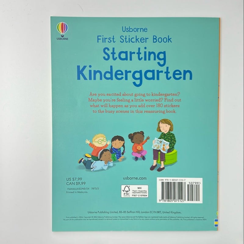 First Sticker Book Starting Kindergarten