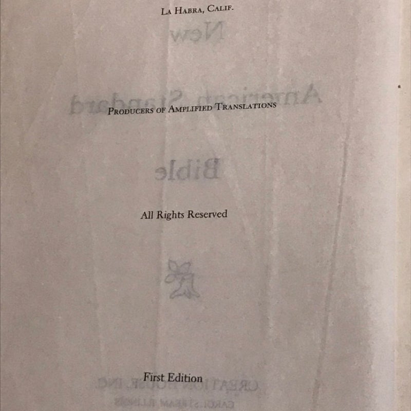 New American Standard Bible 1971