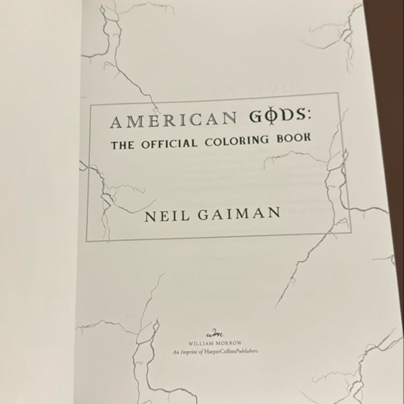 American Gods: the Official Coloring Book