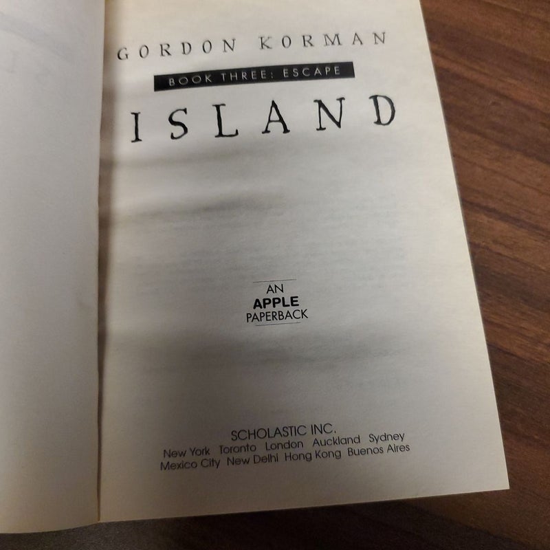 Island, Book three: Escape