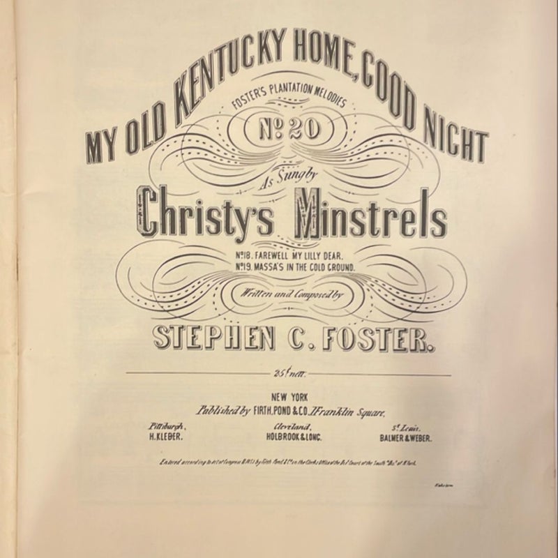 The Stephen Foster story of Bardstomn Kentucky  (C1950)