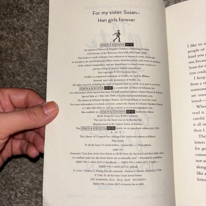 To All the Boys I've Loved Before