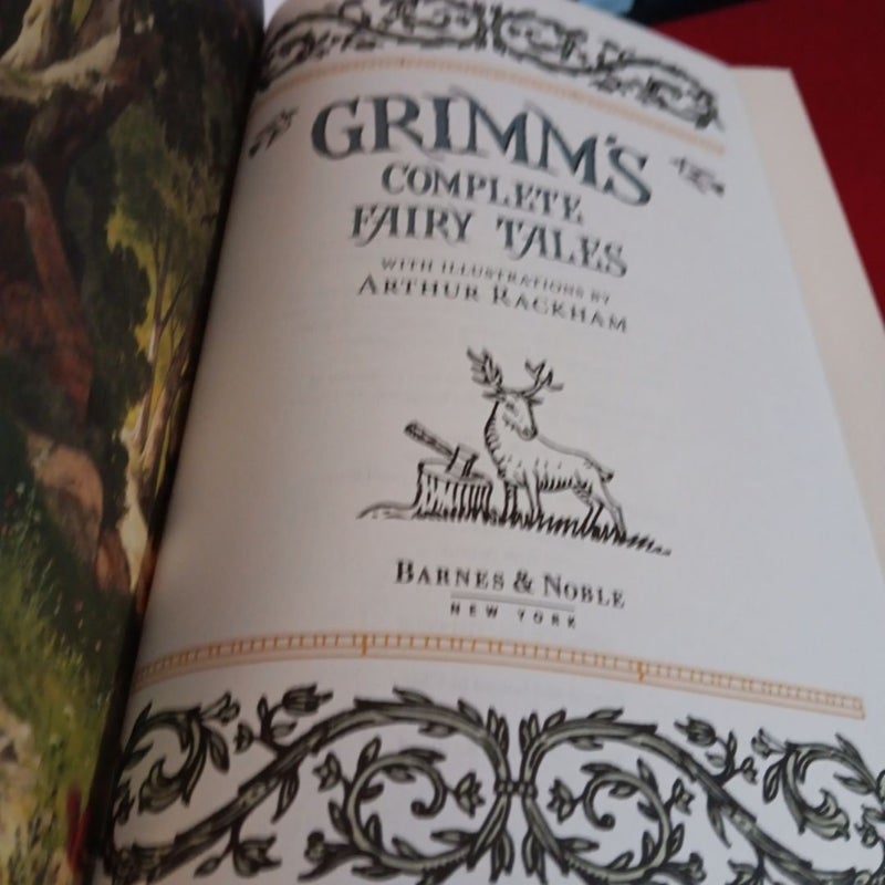 Grimm's Fairy Tales Barnes & Noble leather classics 