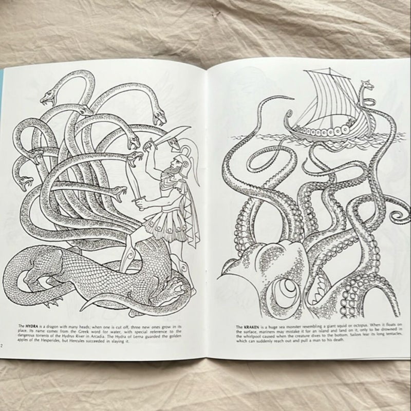 Mythical Beasts Coloring Book